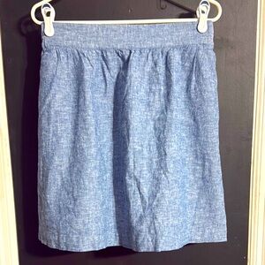 Loft Blue Linen blend Skirt